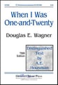 When I Was One-And-Twenty TBB choral sheet music cover